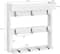 NEX™ 16" Gray White Wood Wall-Mounted Coffee Mug Rack